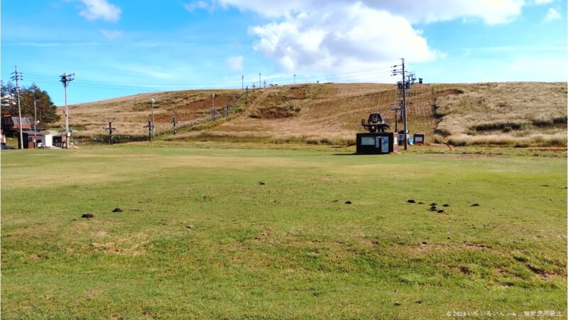 霧ヶ峰スキー場の秋の風景